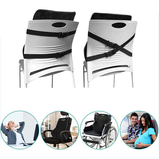 Slow rebound lumbar support memory foam lumbar pad Office chair back pad Car lumbar support Enlarged pillow core