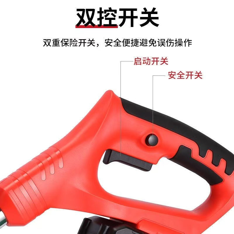 lithium battery lawn mower household small lawn mower handheld electric lawn trimmer garden trimmer cordless lawn mower